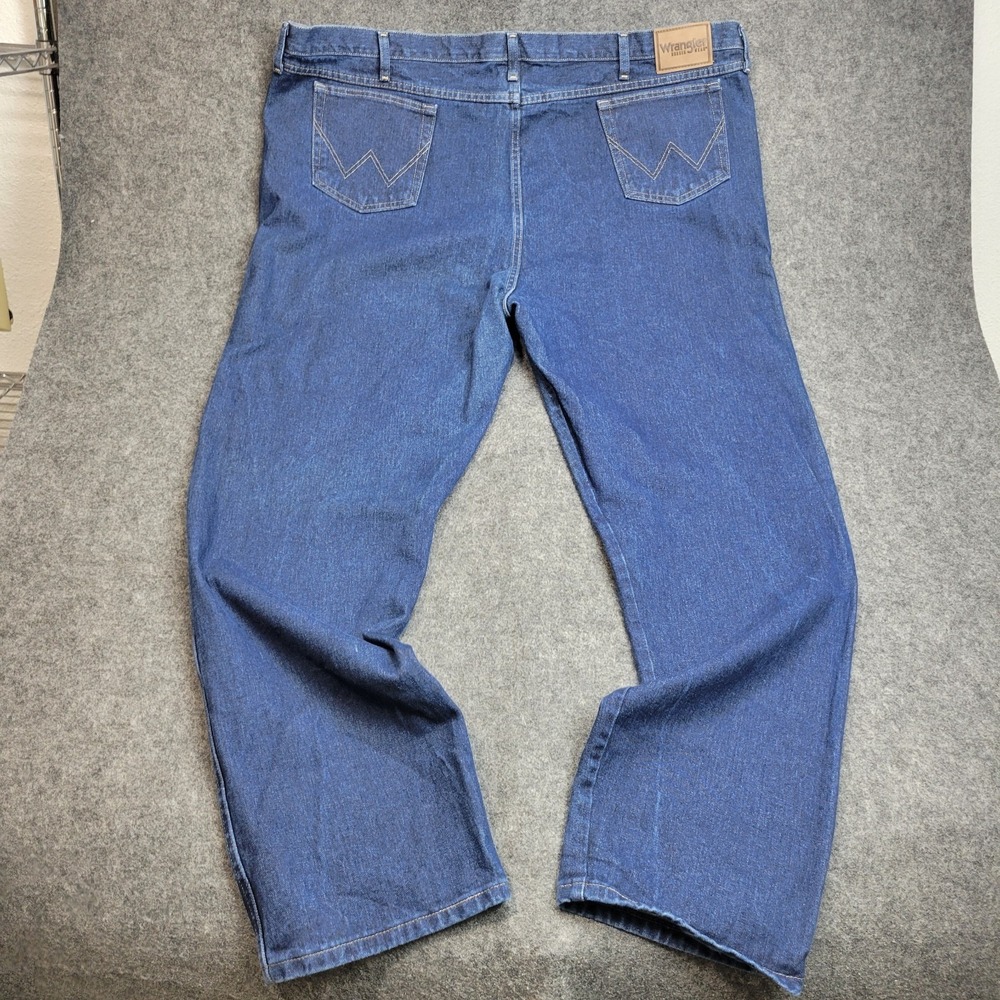 Wrangler Jeans Mens 52x34 Relaxed Fit Cowboy Western Rodeo Ranch Hands Country - Picture 3 of 11